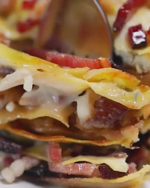 Ricetta Lasagna radicchio, gorgonzola, speck e noci di altacucina