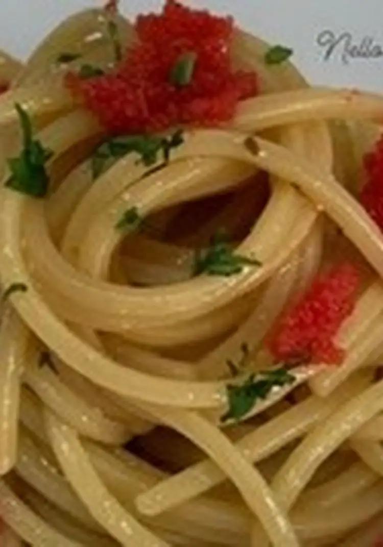 Ricetta Spaghetti al caviale rosso Natale 🎄 di nello26