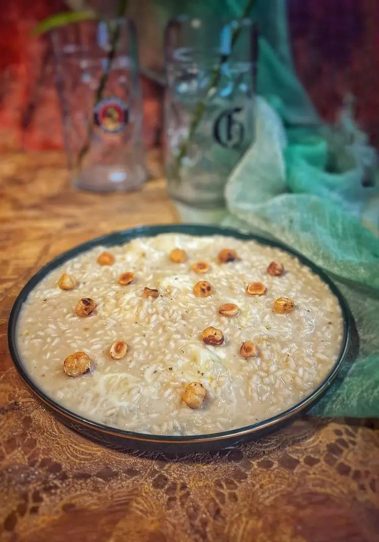 Ricetta Risotto alla birra con stracchino e nocciole di viaggiandomangiando