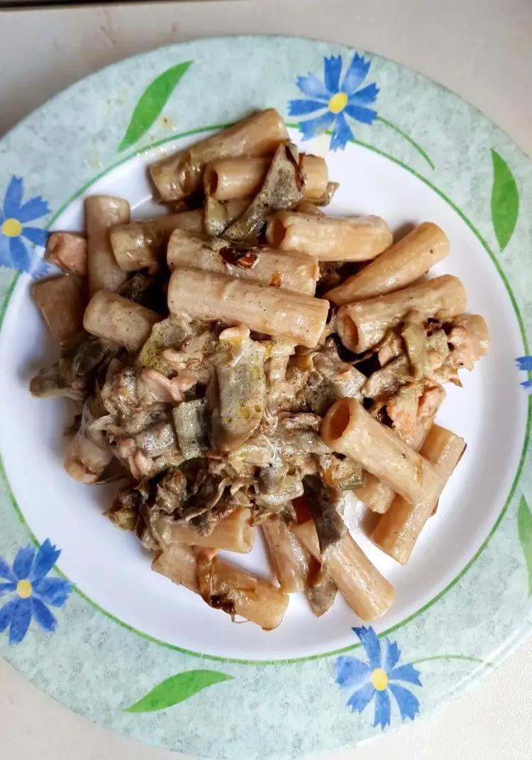 Ricetta Rigatoni con carciofi e salmone di stellac1974