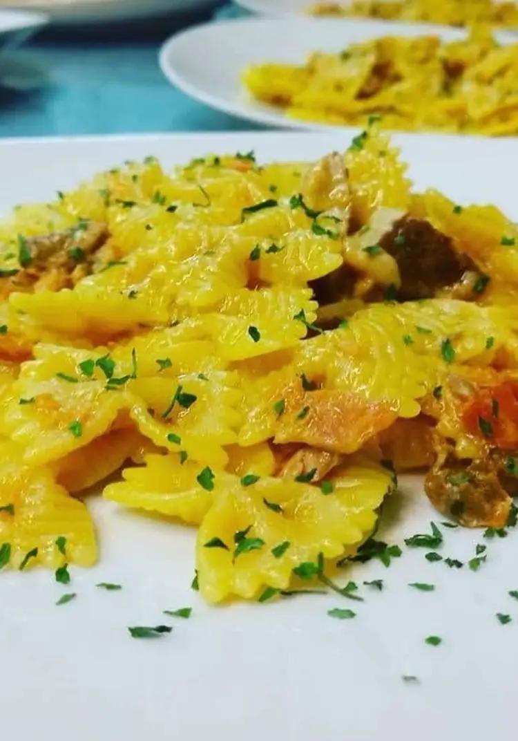 Ricetta Farfalle salmone e porcini di Mariomazzei