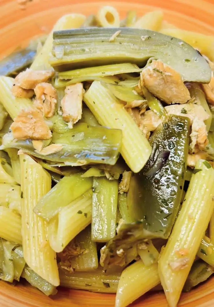 Ricetta Pennette con carciofi e salmone di lecosinedellacuoca