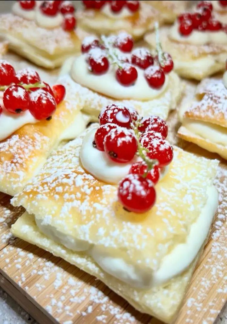 Ricetta Dolci di sfoglia alla crema di formaggi di lecosinedellacuoca