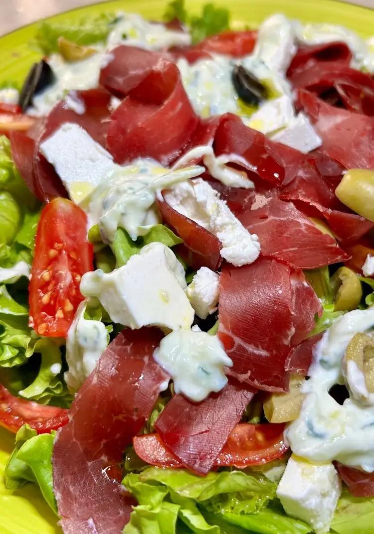 Ricetta Insalata greca con feta e bresaola di lecosinedellacuoca