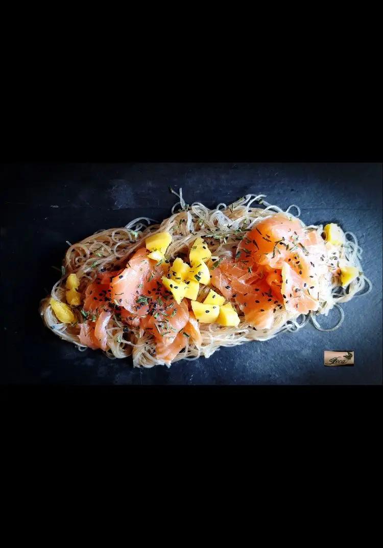 Ricetta Vermicelli Salmone e Mango di Loca