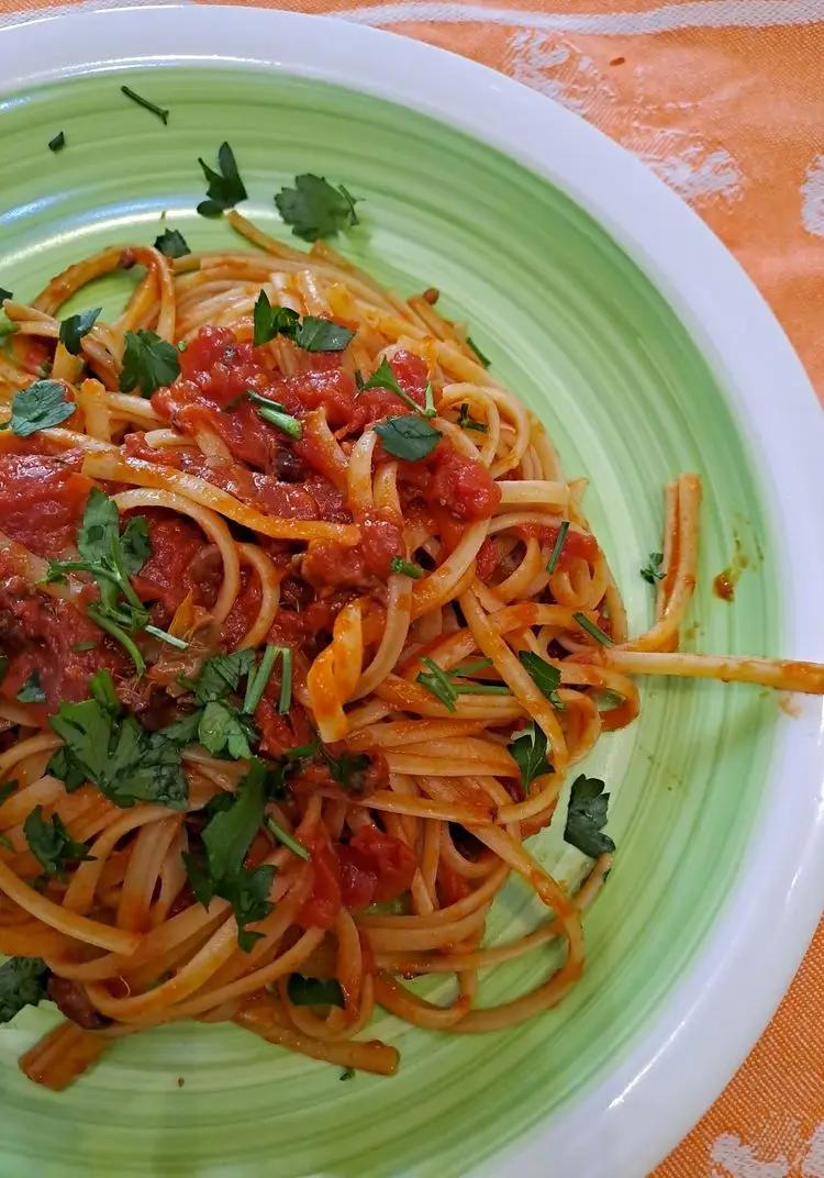 Ricetta Linguine alla puttanesca di crazy_for_food