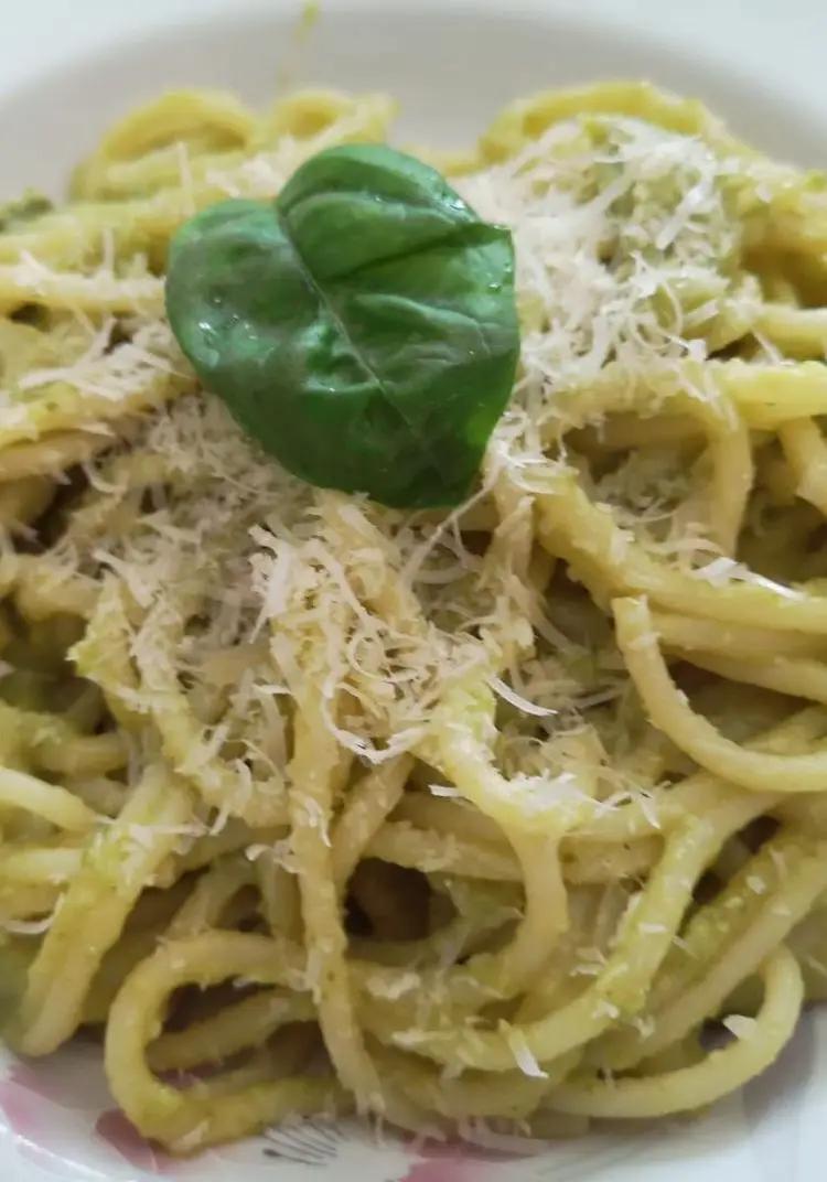 Ricetta Spaghetti crema di zucchine e basilico. di lafrappyfacose
