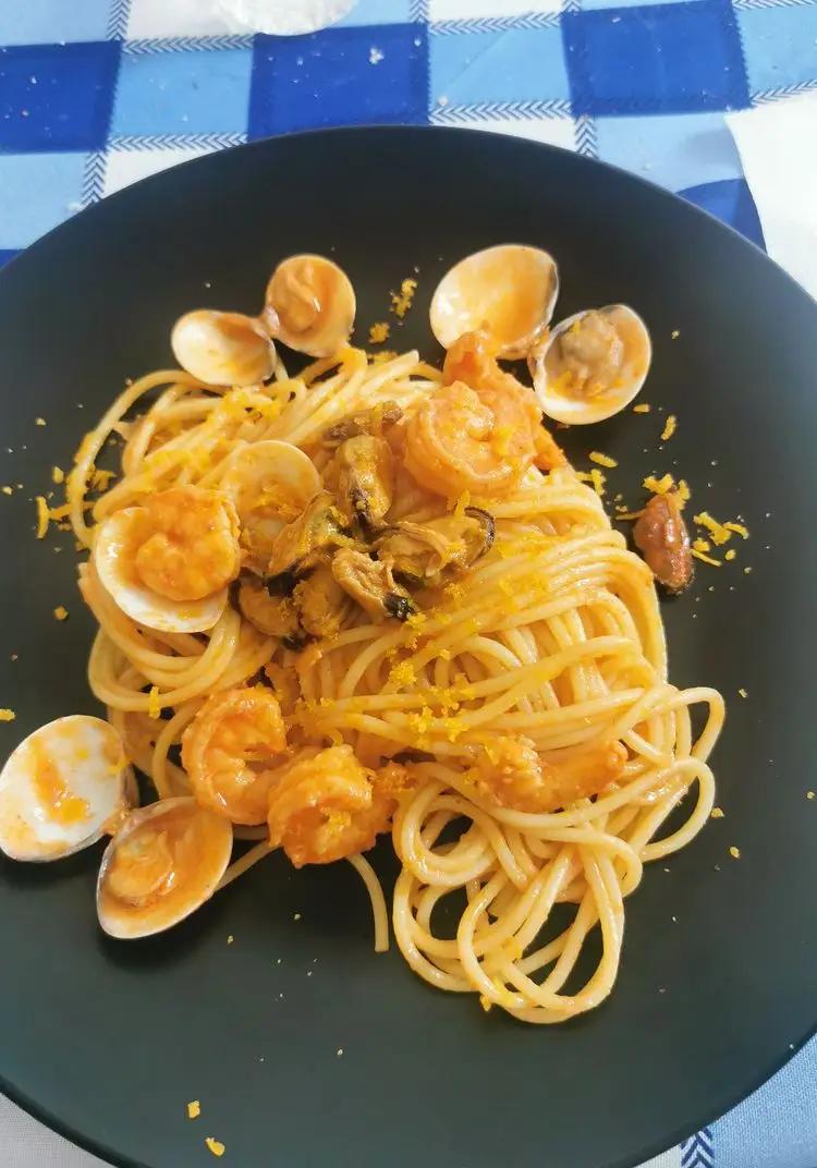 Ricetta Spaghetti ai frutti di mare a modo mio di donatoskylite