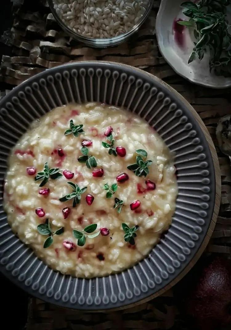 Ricetta Risotto al tartufo variegato alla melagrana di Bina