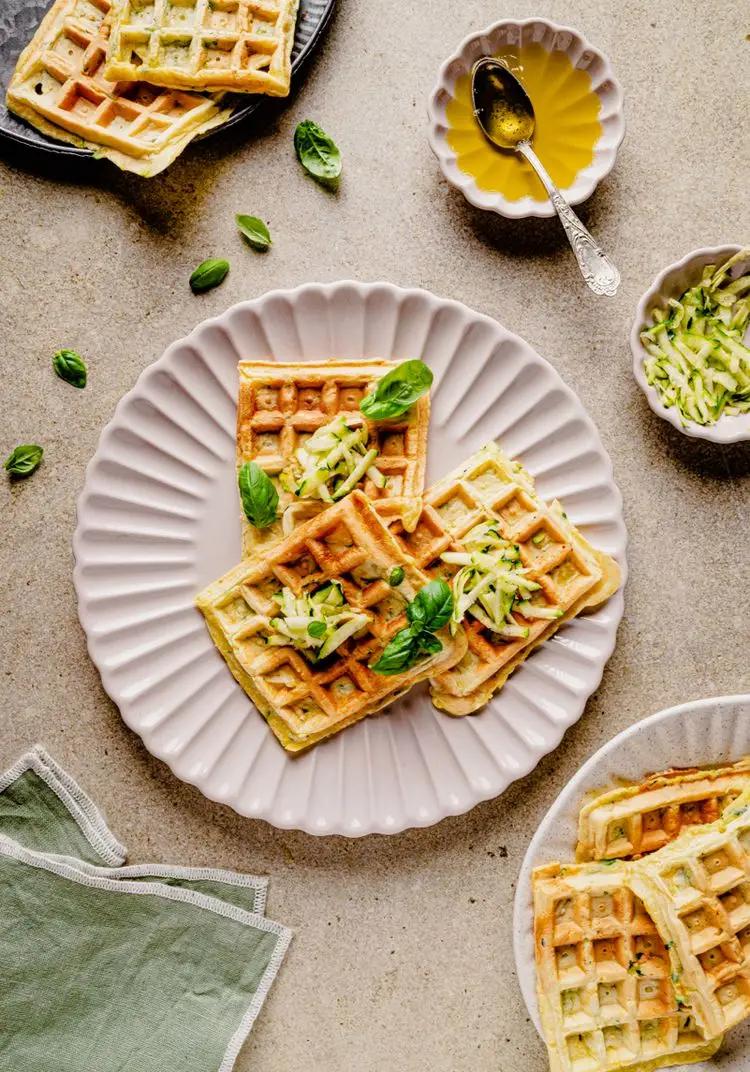 Ricetta Waffle salati alle zucchine di ninahealthystories