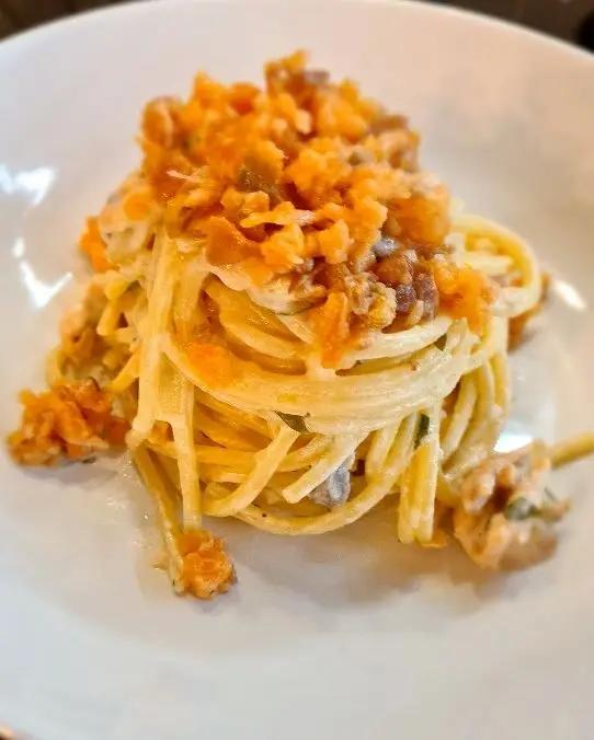 Ricetta spaghetti quadrati al salmone # vigilia di zezza77