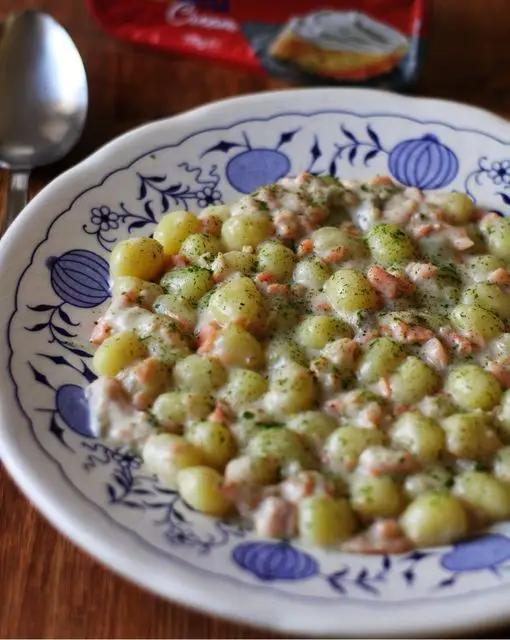 Ricetta Gnocchetti di patate al salmone cremosissimi di ilpugliesechecucina