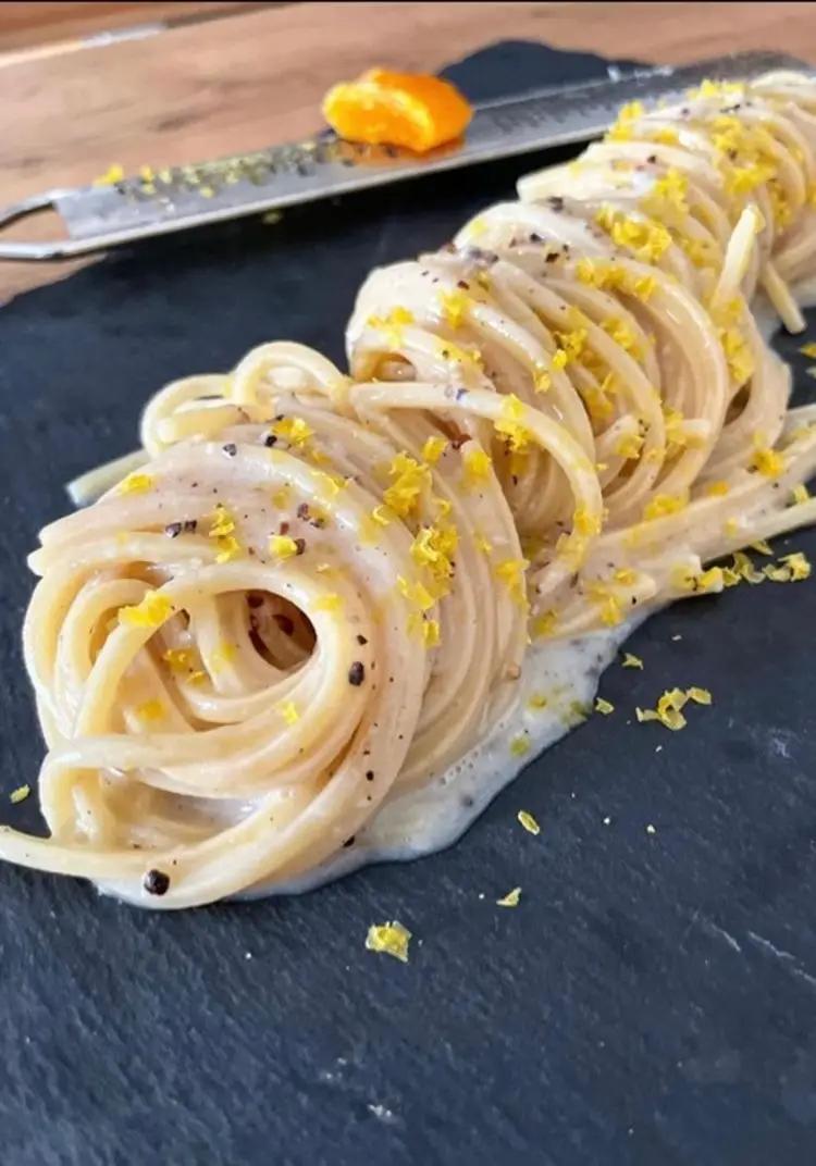 Ricetta Cacio e pepe con tuorlo marinato di damico.avvmarco