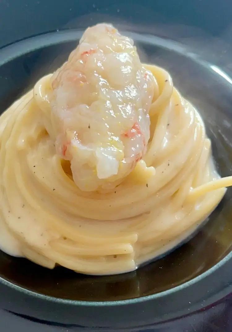 Ricetta Spaghettone cacio, pepe e scampi di cucinandomidiletto