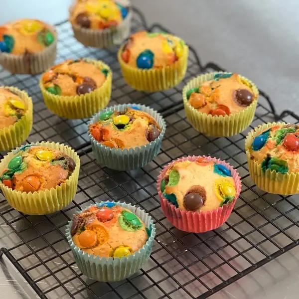 Ricetta Muffin alla vaniglia con M&M'S al cioccolato di aamyy16