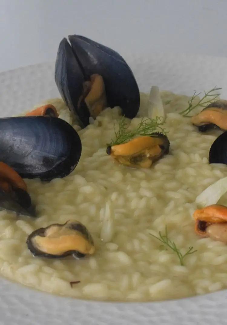 Ricetta Risotto ai finocchi con cozze tarantine. di Mamy.chef75