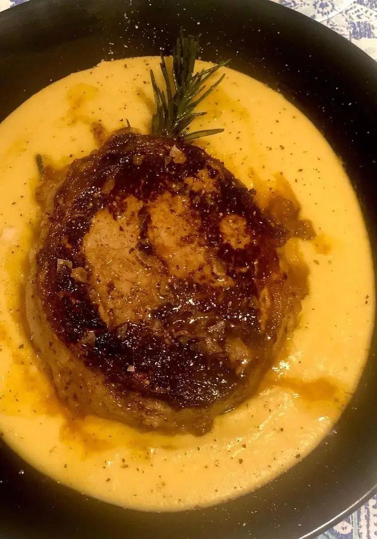 Ricetta Filetto di Angus lardellato su crema di ceci di alessandro254