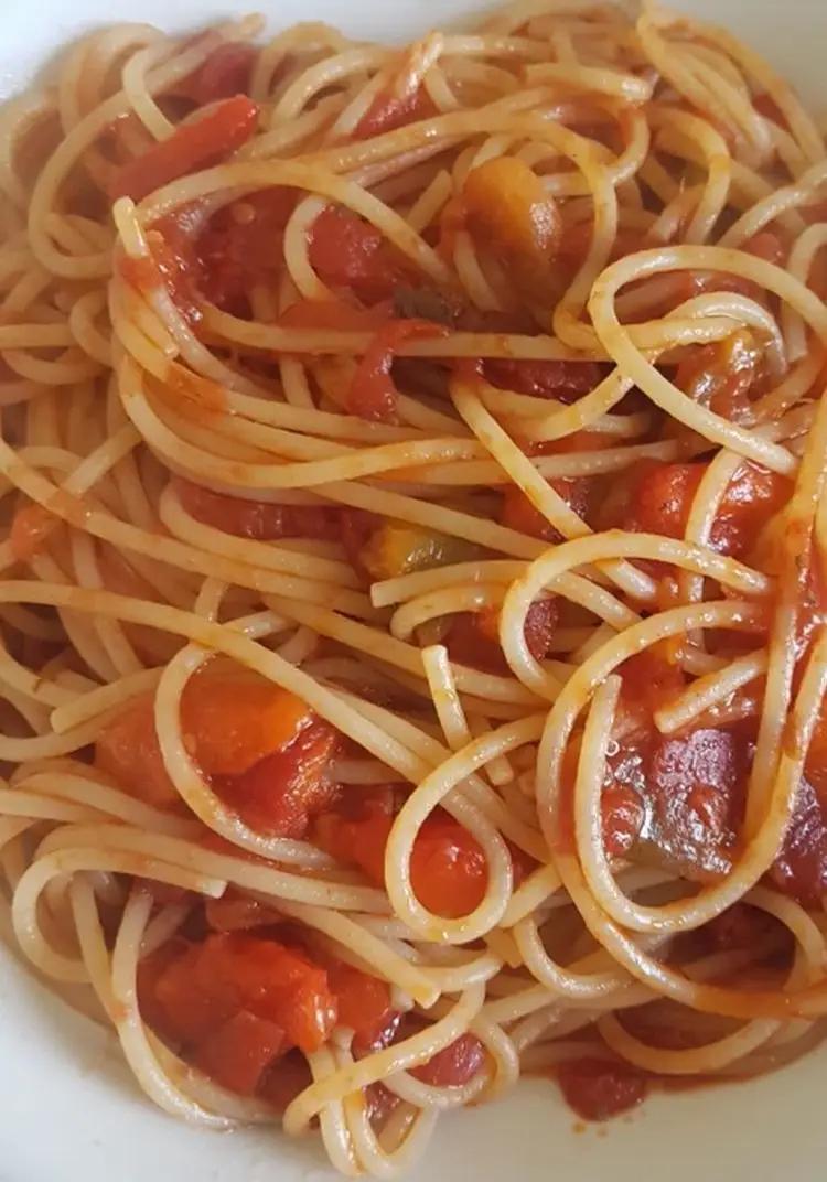 Ricetta Spaghetti con peperoni di destefanispina