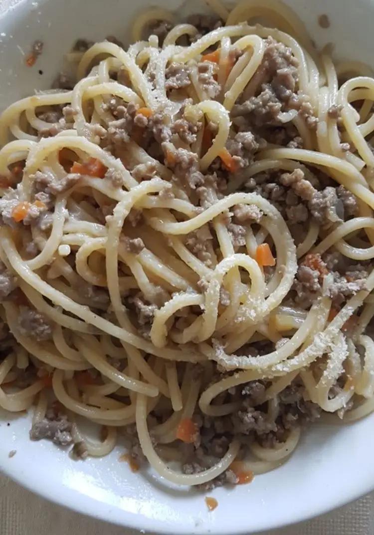 Ricetta Spaghetti al ragù bianco di destefanispina