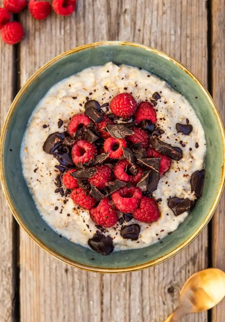 Ricetta Porridge lamponi e cioccolato di Magno