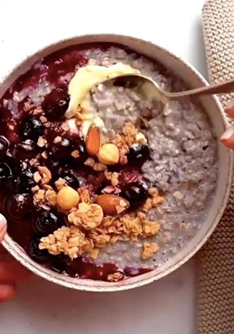 Ricetta Porridge ai mirtilli di Magno