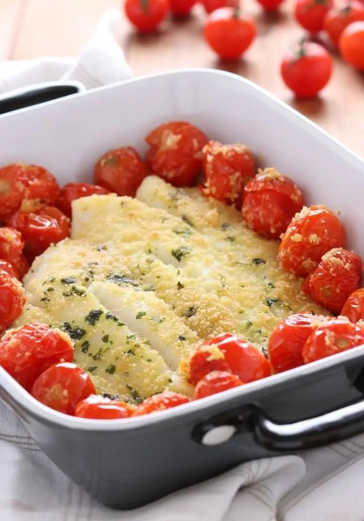 Ricetta Merluzzo gratinato al forno con pomodorini di Magno