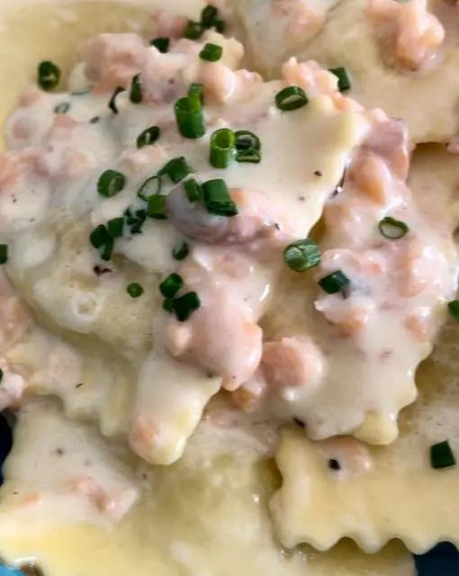 Ricetta Ravioli asparagi, salmone affumicato e panna di lomagnafoodblog