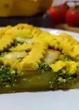 Immagine del passaggio 6 della ricetta TORTA SALATA ALLA CURCUMA CON CIME DI RAPE E PATATE