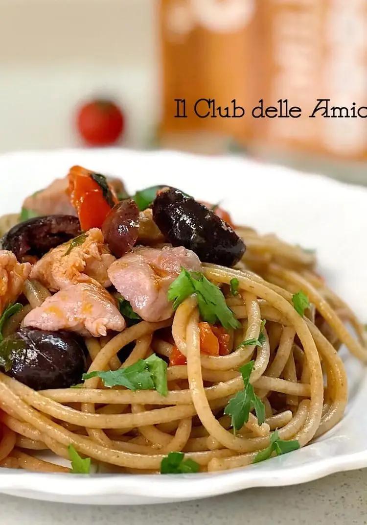 Ricetta Spaghetti integrali al tonno rosso fresco di IlClubdelleAmiche