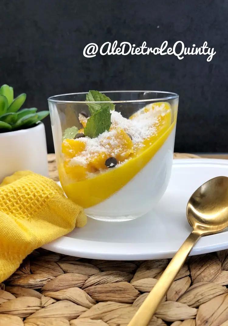 Ricetta Panna cotta alla batida de cocco e mango  di aledietrolequinty