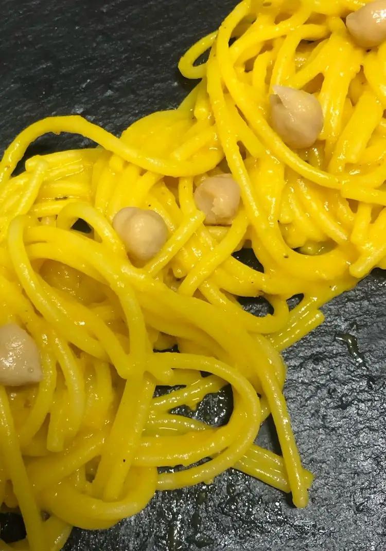 Ricetta Spaghettoni Garofalo alla crema di ceci e zafferano di zanolibarbara67