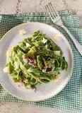 Immagine del passaggio 7 della ricetta Fettuccine all'ortica con pancetta asparagi e scamorza affumicata