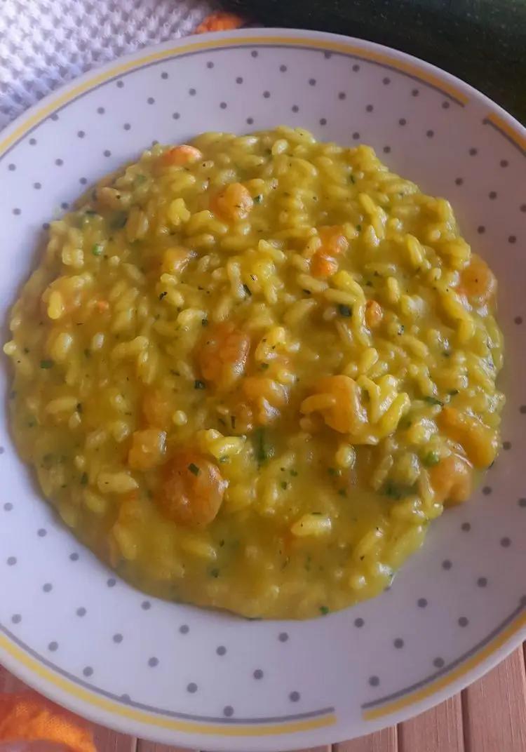 Ricetta Risotto con zucchine, gamberetti e zafferano. di anna_di_meo