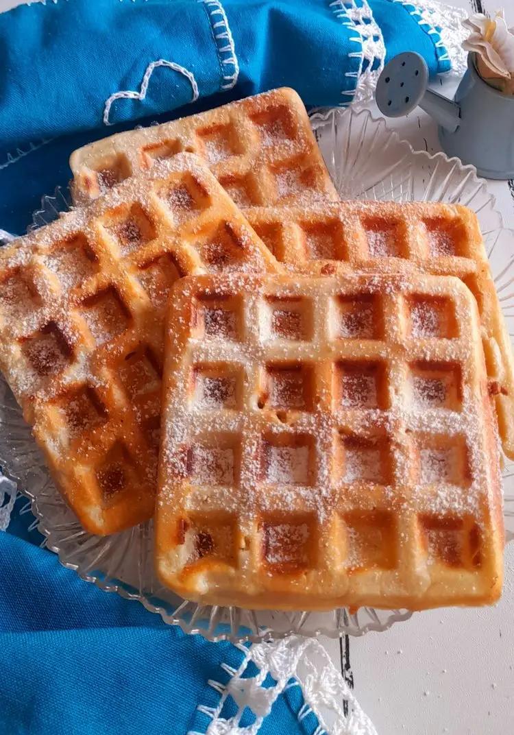 Ricetta Waffle al profumo di albicocca di anna_di_meo