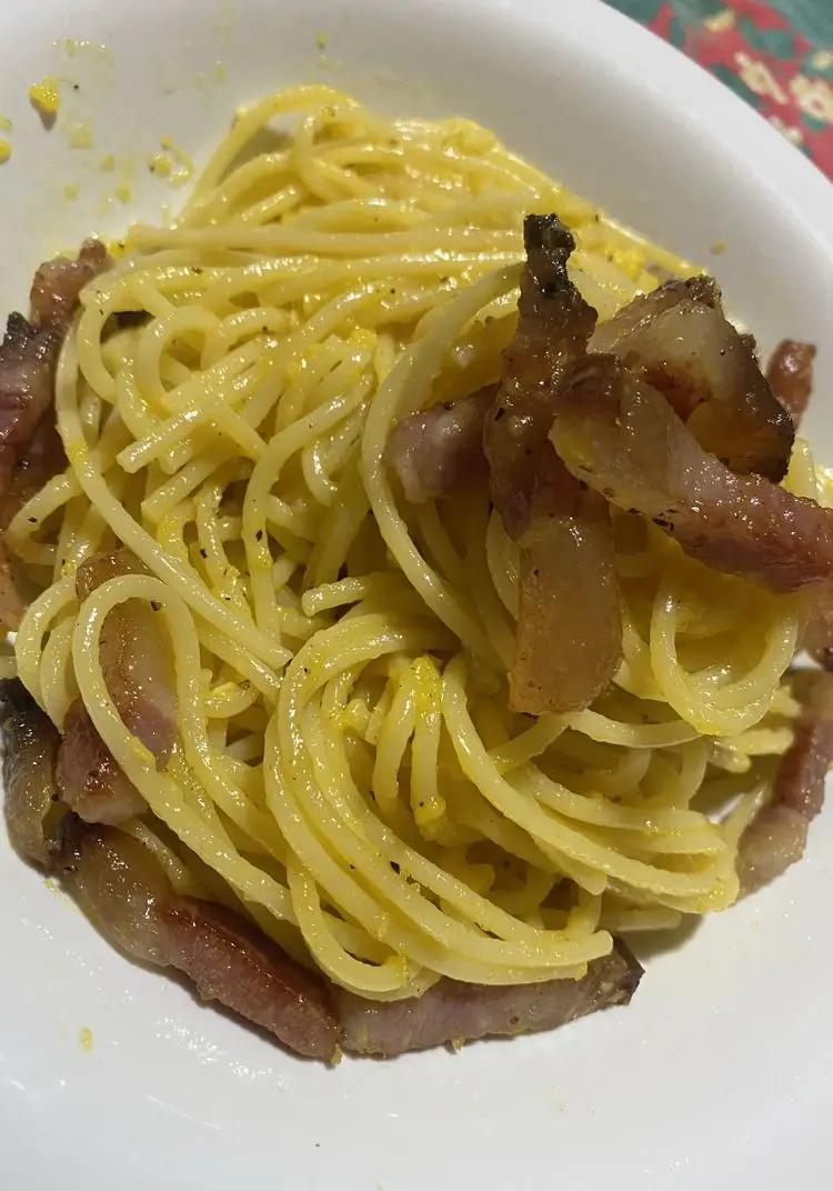 Ricetta Pasta alla carbonara di irene838