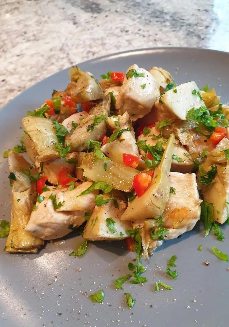 Ricetta Bocconcini di petto di pollo ai carciofi di robertobabbilonia