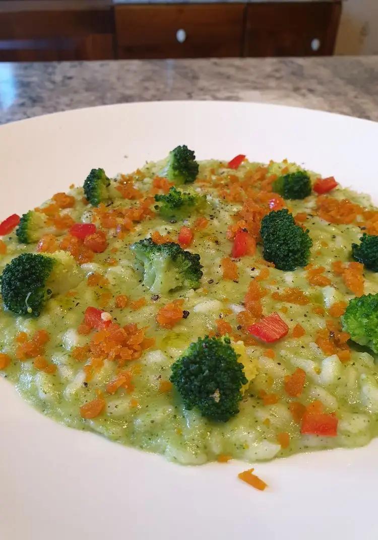 Ricetta Risotto in crema di broccolo con bottarga di muggine e peperoncino fresco dolce di robertobabbilonia