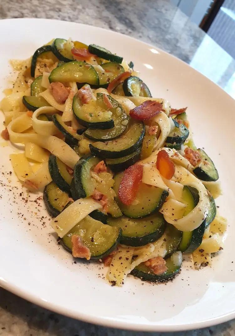 Ricetta Tagliatelle zucchine e bottarga di robertobabbilonia