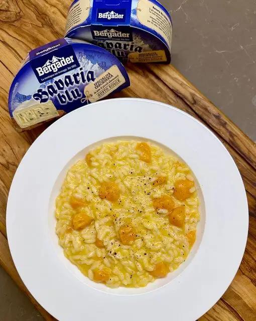 Ricetta Risotto alla zucca e Bavaria Blu Dolce Bergader di virginia.fabbri