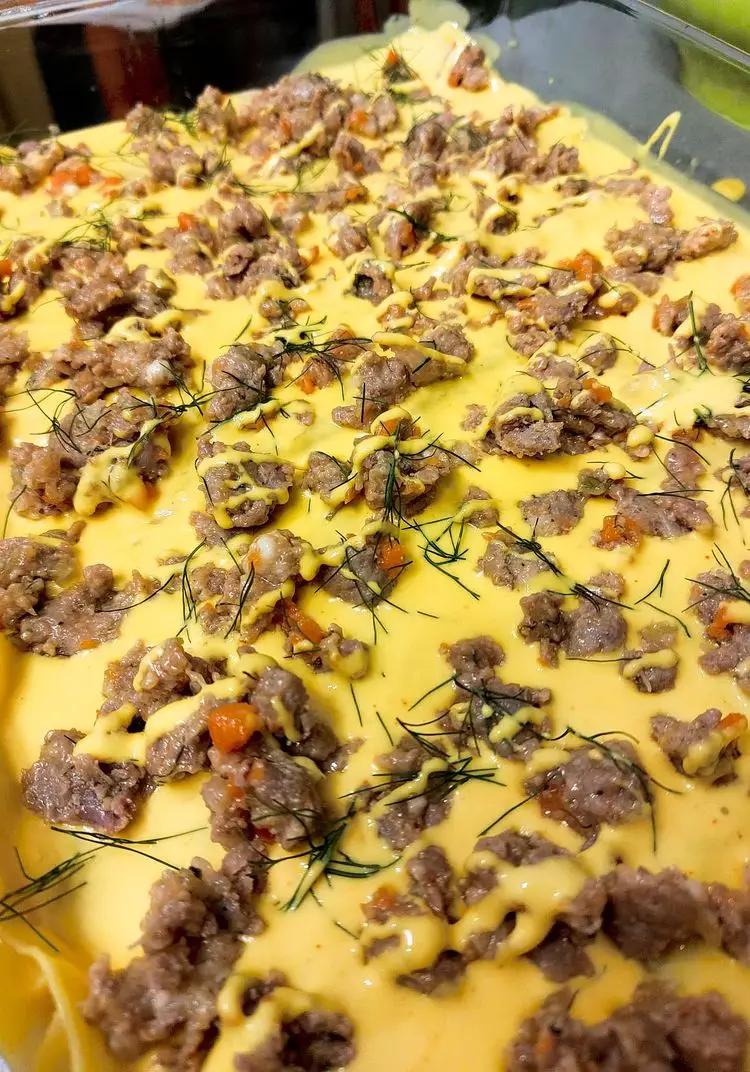 Ricetta Lasagna con purpuzza, besciamella allo zafferano e finocchietto selvatico di daniela_simile