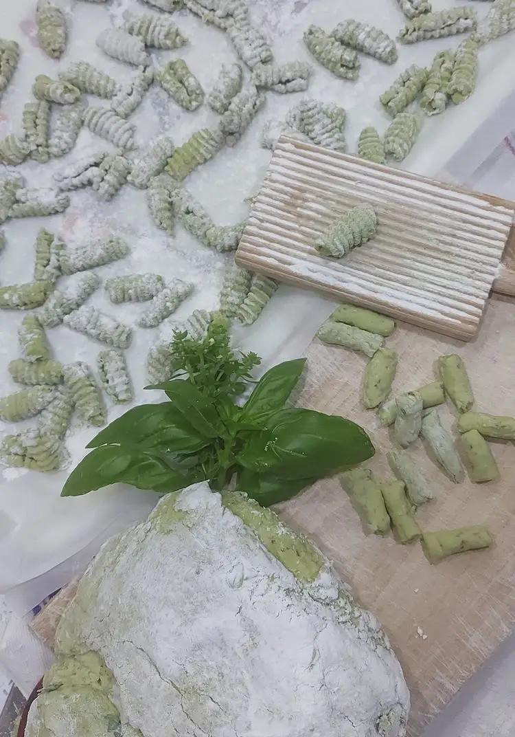 Ricetta Cavatelli al basilico (impasto) di gabriella490