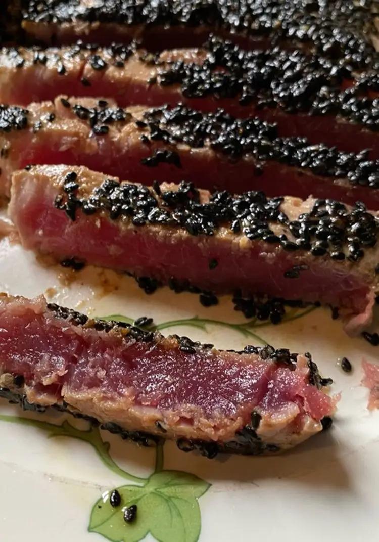 Ricetta Tataki di tonno con semi di sesamo di simone