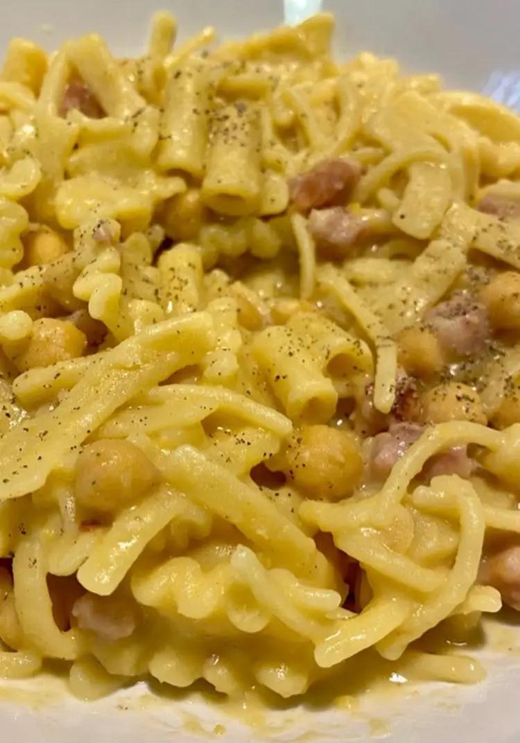 Ricetta Cecetta: pasta ceci e pancetta! di simone