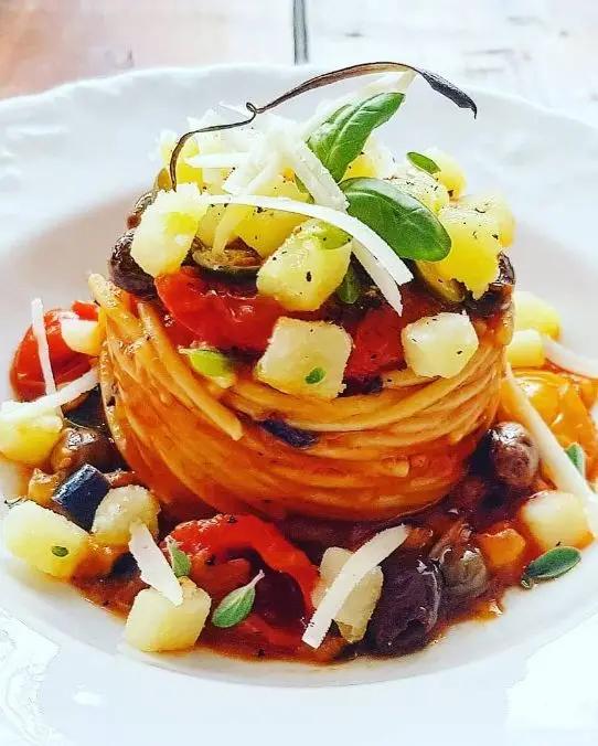 Ricetta Spaghetto alla caponata siciliana di danielemartano