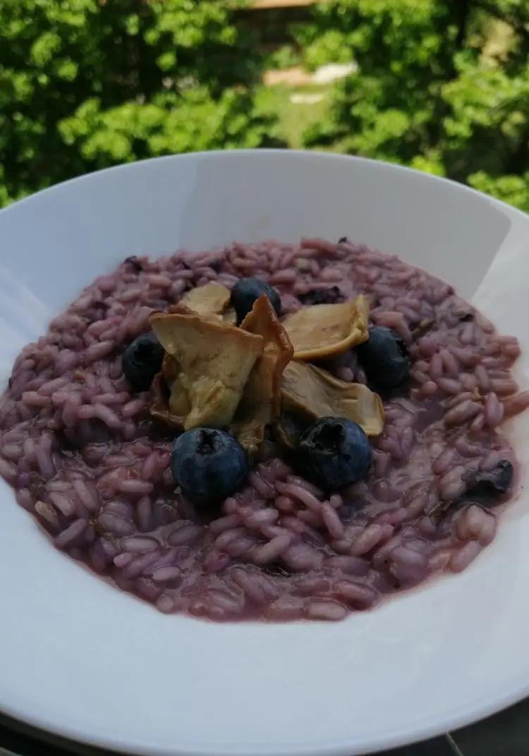 Ricetta Carnaroli ai  porcini e mirtilli selvatici di montagna di roby_zio