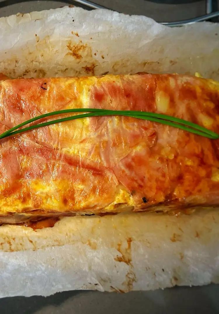 Ricetta Plumcake di Pasta al Forno con Prosciutto Praga, Uova, Gorgonzola, Latte, Semi di Girasole ed Erba Cipollina di renacooking