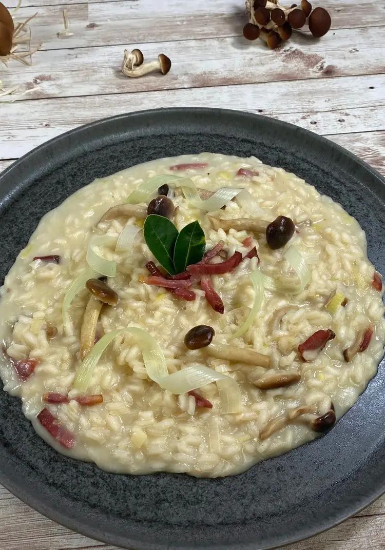 Ricetta Risotto con i porri funghi e speck di _animaincucina_