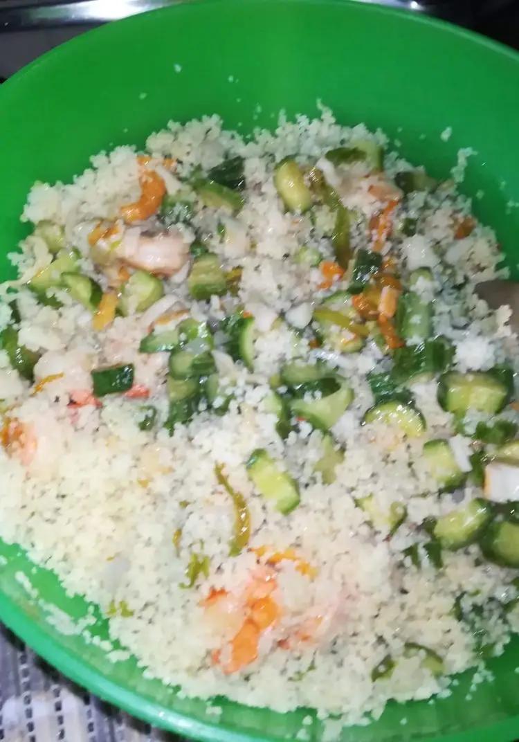 Ricetta Cuscus zucchine e gamberetti di @nonnacinziachef