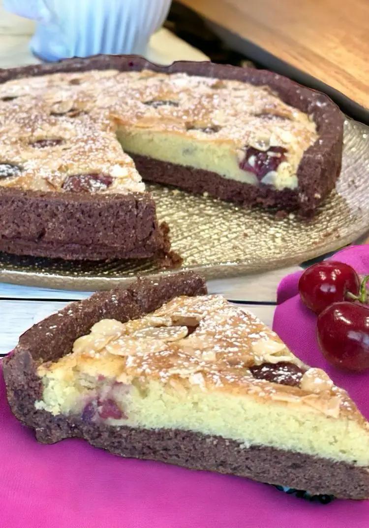 Ricetta Crostata al cacao con frangipane e ciliegie di taniago74