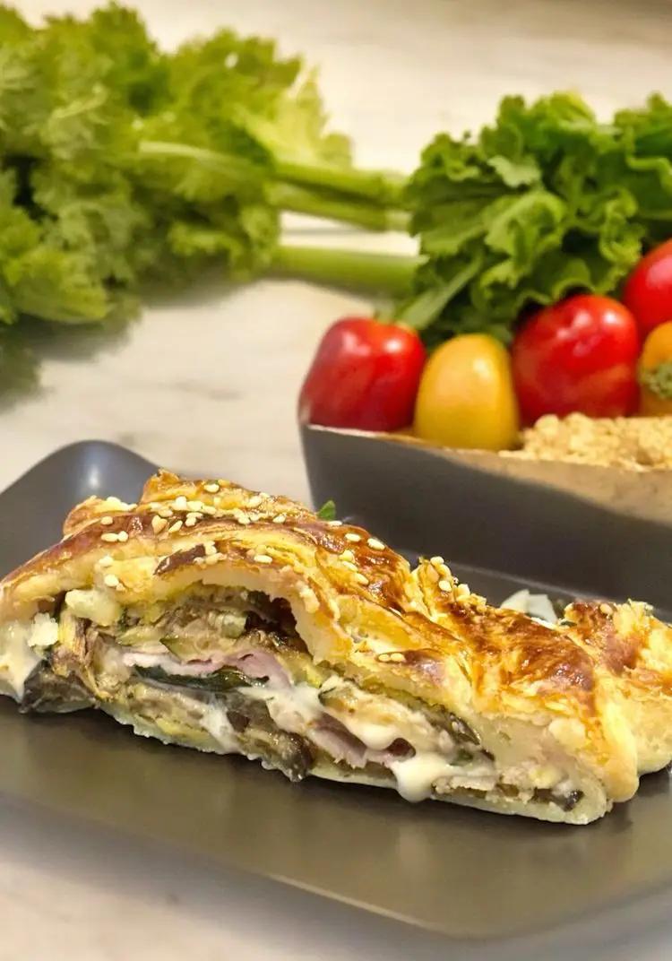 Ricetta Strudel con hummus e verdure grigliate di taniago74